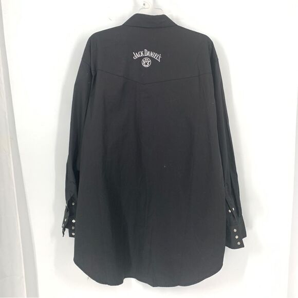 NWOT Jack Daniels Men’s Logo Rodeo L/S Snap Front Embroidered Western Shirt - Picture 4 of 10